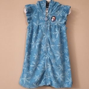 Disney Frozen terry zip up coverup